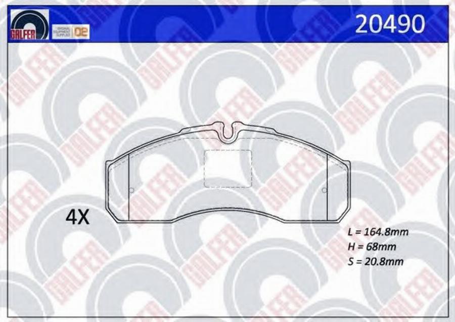 Galfer 20490 - Kit pastiglie freno, Freno a disco autozon.pro