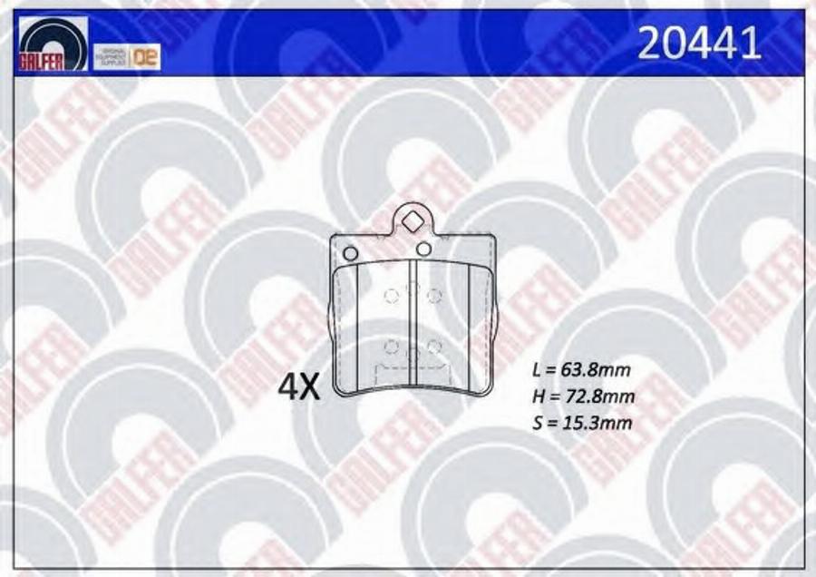 Galfer 20441 - Kit pastiglie freno, Freno a disco autozon.pro