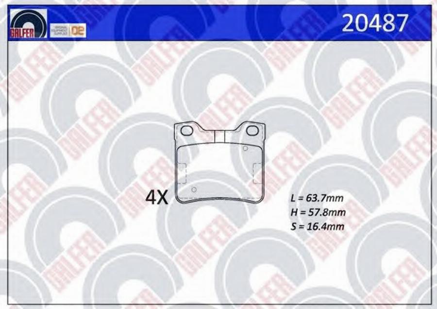 Galfer 20487 - Kit pastiglie freno, Freno a disco autozon.pro