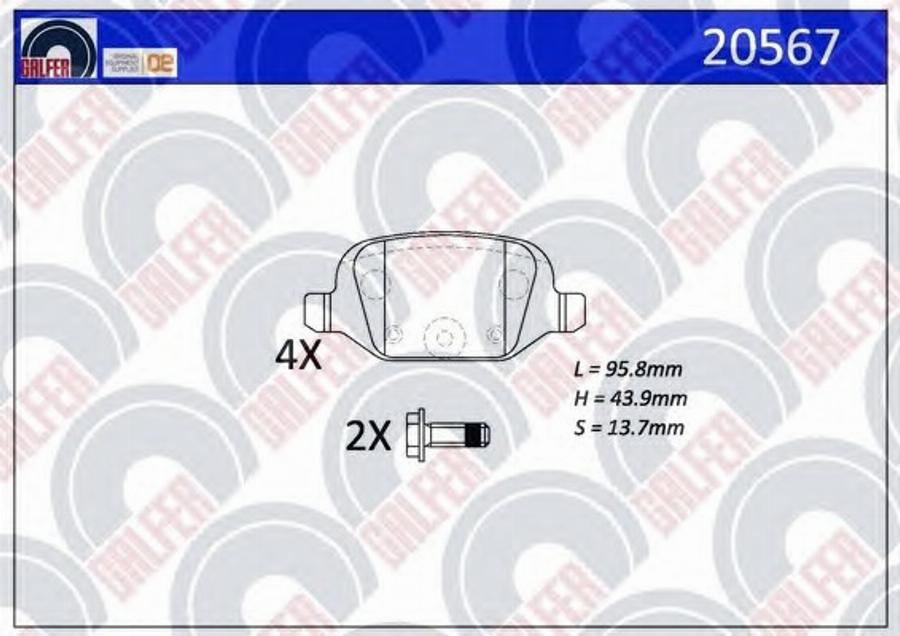 Galfer 20567 - Kit pastiglie freno, Freno a disco autozon.pro