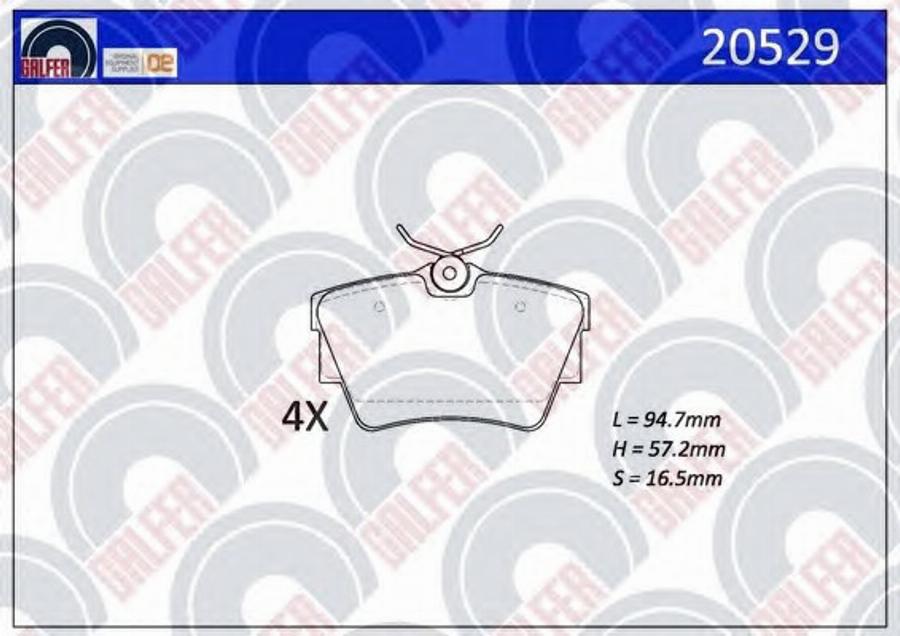 Galfer 20529 - Kit pastiglie freno, Freno a disco autozon.pro