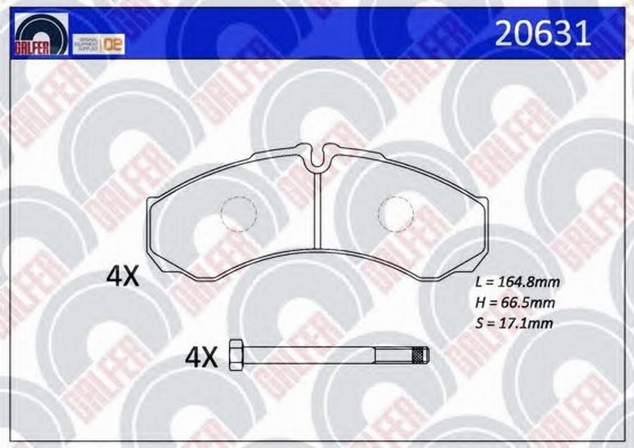 Galfer 20631 - Kit pastiglie freno, Freno a disco autozon.pro