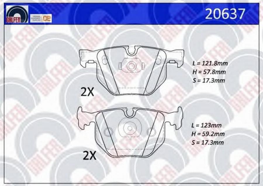 Galfer 20637 - Kit pastiglie freno, Freno a disco autozon.pro