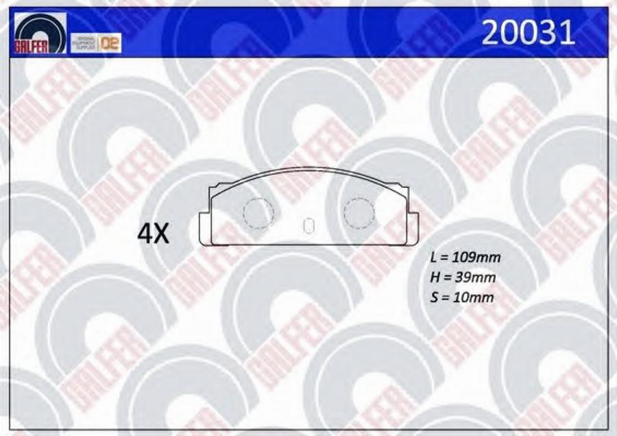 Galfer 20031 - Kit pastiglie freno, Freno a disco autozon.pro