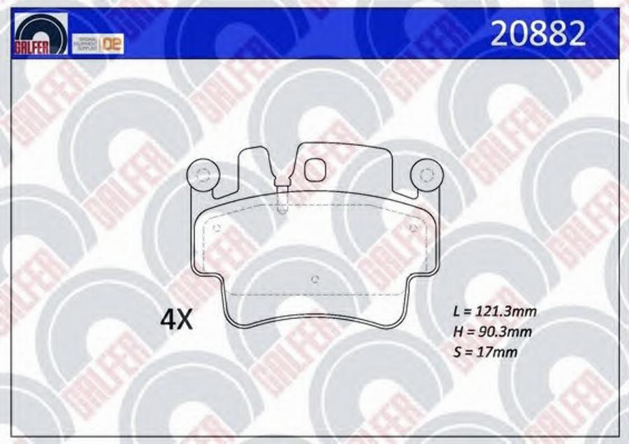 Galfer 20882 - Kit pastiglie freno, Freno a disco autozon.pro