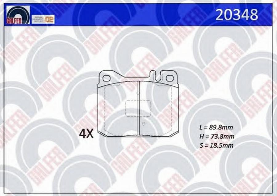 Galfer 20348 - Kit pastiglie freno, Freno a disco autozon.pro