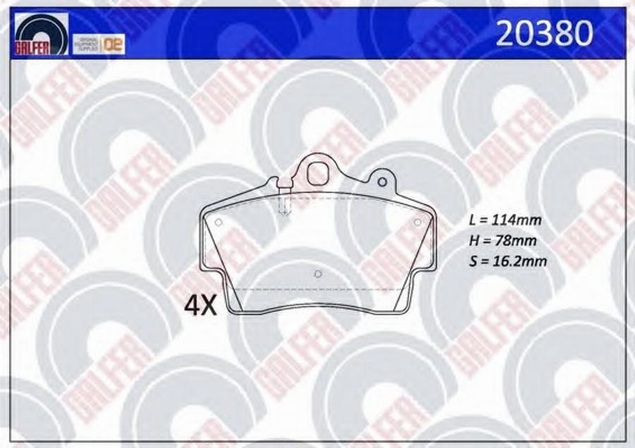 Galfer 20380 - Kit pastiglie freno, Freno a disco autozon.pro