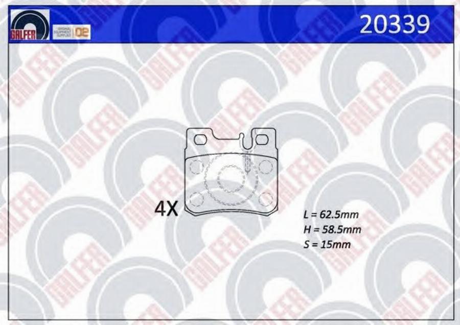 Galfer 20339 - Kit pastiglie freno, Freno a disco autozon.pro