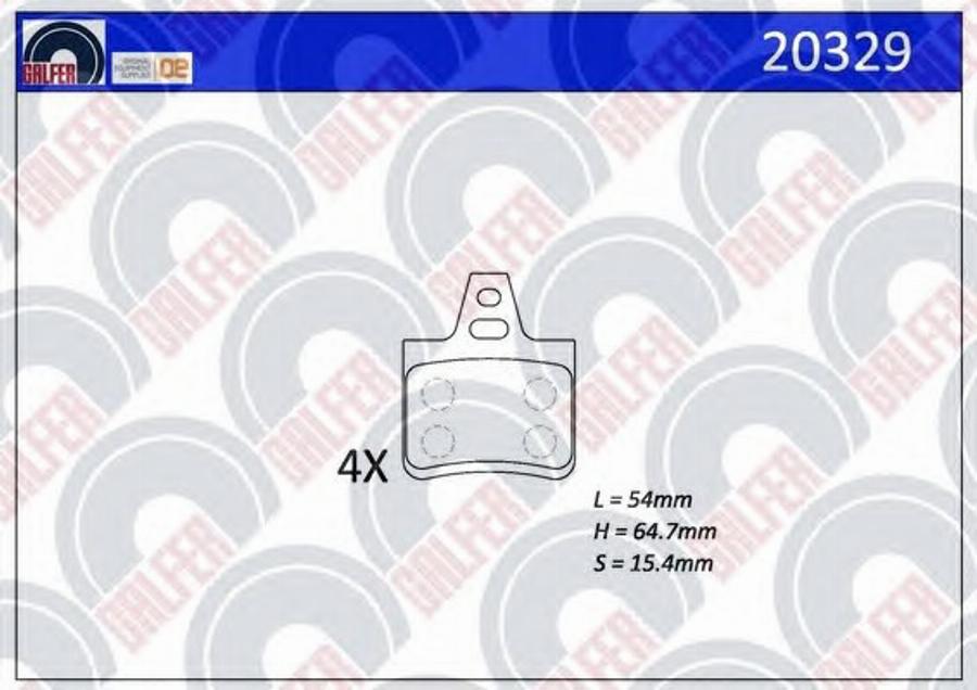 Galfer 20329 - Kit pastiglie freno, Freno a disco autozon.pro