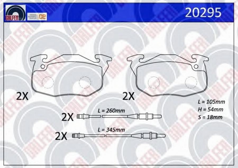 Galfer 20295 - Kit pastiglie freno, Freno a disco autozon.pro