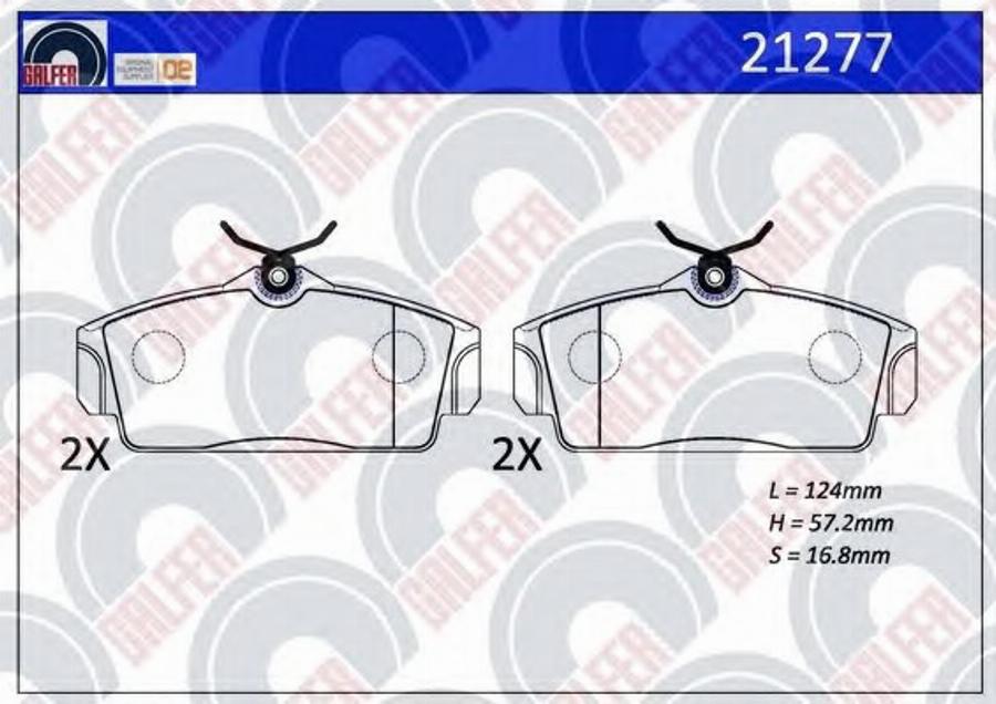 Galfer 21277 - Kit pastiglie freno, Freno a disco autozon.pro