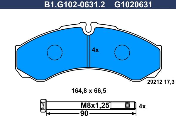 Galfer B1.G102-0631.2 - Kit pastiglie freno, Freno a disco autozon.pro