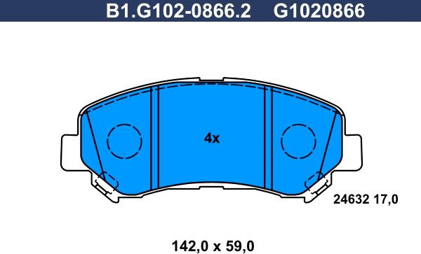 Galfer B1.G102-0866.2 - Kit pastiglie freno, Freno a disco autozon.pro