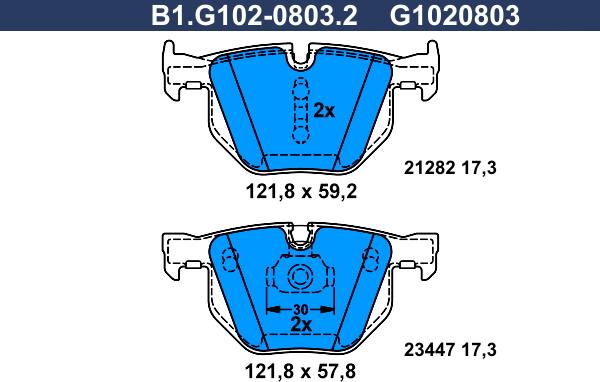 Galfer B1.G102-0803.2 - Kit pastiglie freno, Freno a disco autozon.pro