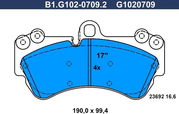 Galfer B1.G102-0709.2 - Kit pastiglie freno, Freno a disco autozon.pro