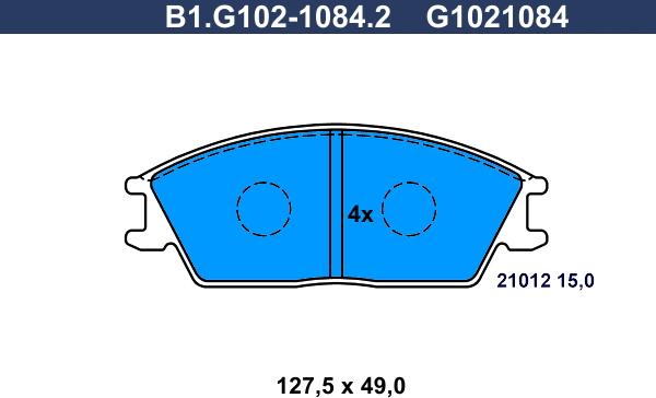 Galfer B1.G102-1084.2 - Kit pastiglie freno, Freno a disco autozon.pro