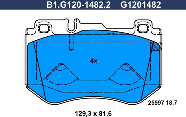 Galfer B1.G120-1482.2 - Kit pastiglie freno, Freno a disco autozon.pro