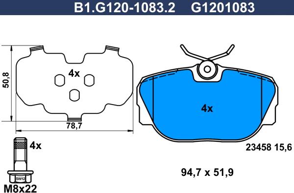 Galfer B1.G120-1083.2 - Kit pastiglie freno, Freno a disco autozon.pro