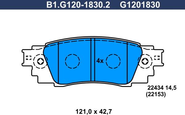 Galfer B1.G120-1830.2 - Kit pastiglie freno, Freno a disco autozon.pro