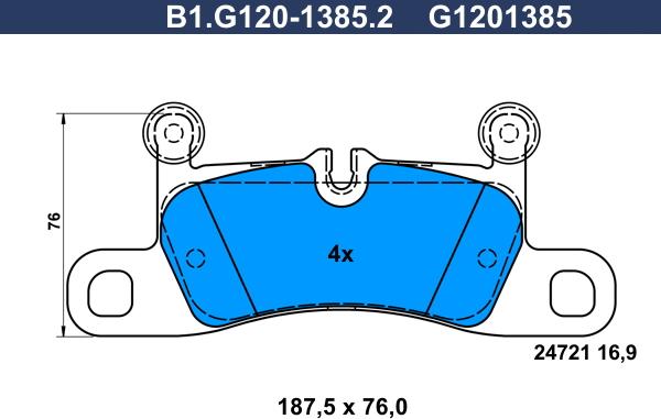 Galfer B1.G120-1385.2 - Kit pastiglie freno, Freno a disco autozon.pro