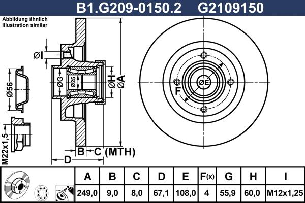 Galfer B1.G209-0150.2 - Discofreno autozon.pro