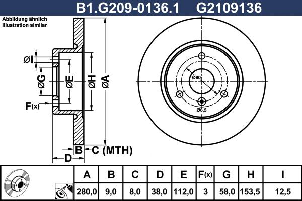 Galfer B1.G209-0136.1 - Discofreno autozon.pro