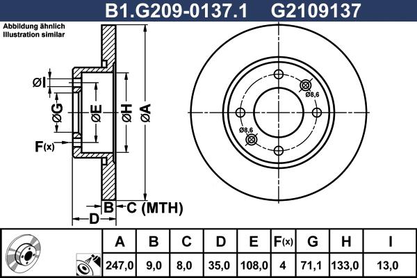 Galfer B1.G209-0137.1 - Discofreno autozon.pro