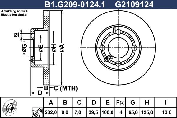 Galfer B1.G209-0124.1 - Discofreno autozon.pro