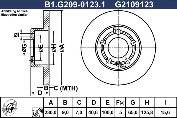 Galfer B1.G209-0123.1 - Discofreno autozon.pro