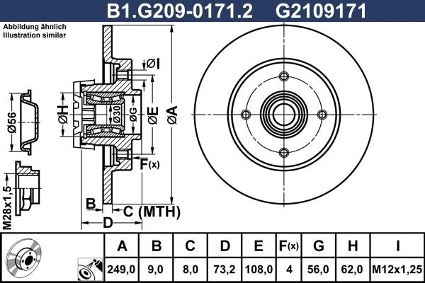 Galfer B1.G209-0171.2 - Discofreno autozon.pro