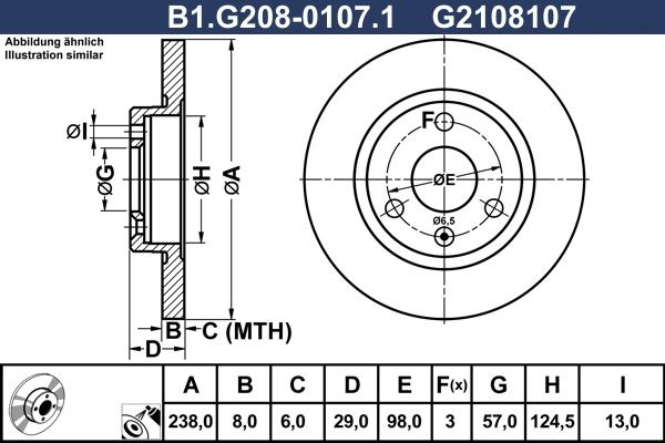 Galfer B1.G208-0107.1 - Discofreno autozon.pro