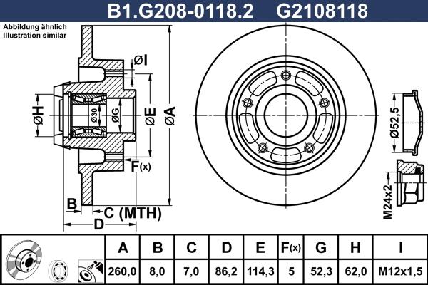 Galfer B1.G208-0118.2 - Discofreno autozon.pro