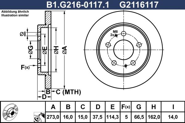 Galfer B1.G216-0117.1 - Discofreno autozon.pro