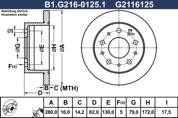 Galfer B1.G216-0125.1 - Discofreno autozon.pro