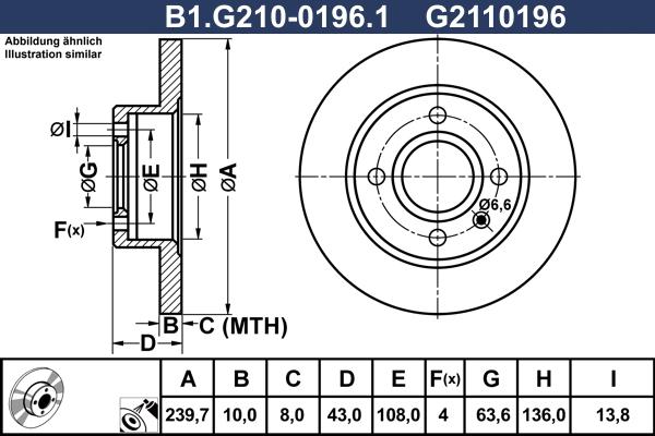 Galfer B1.G210-0196.1 - Discofreno autozon.pro