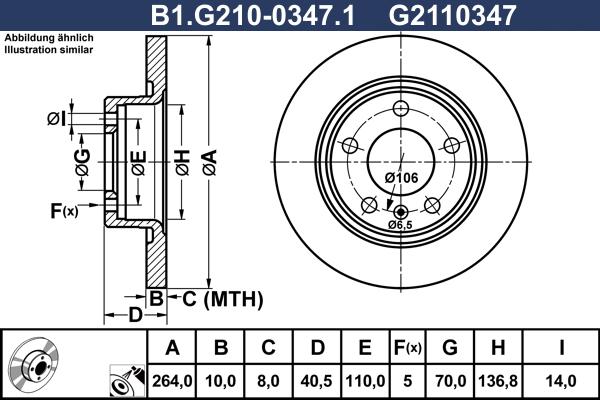 Galfer B1.G210-0347.1 - Discofreno autozon.pro