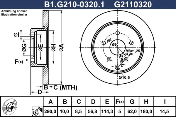 Galfer B1.G210-0320.1 - Discofreno autozon.pro