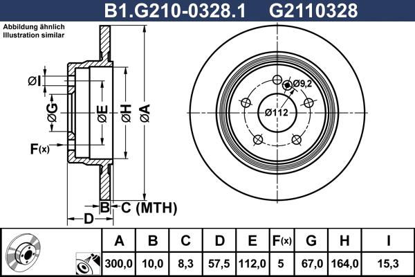 Galfer B1.G210-0328.1 - Discofreno autozon.pro