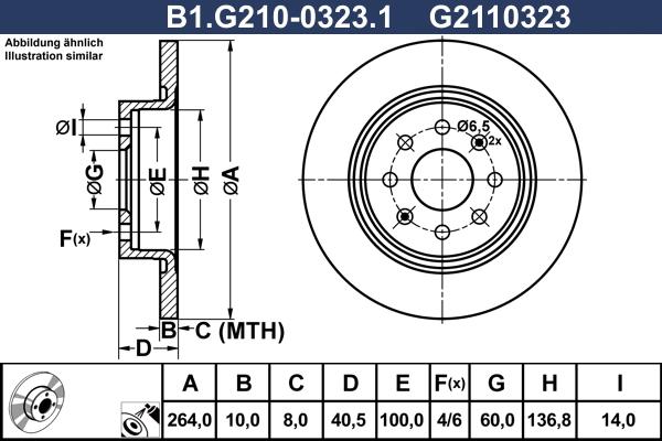 Galfer B1.G210-0323.1 - Discofreno autozon.pro