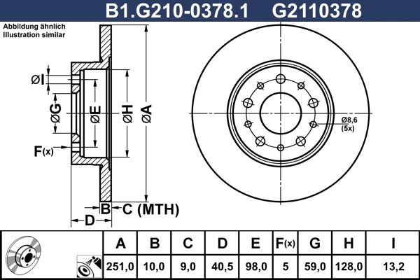 Galfer B1.G210-0378.1 - Discofreno autozon.pro