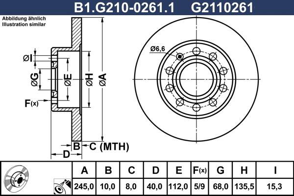 Galfer B1.G210-0261.1 - Discofreno autozon.pro