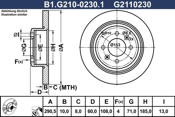 Galfer B1.G210-0230.1 - Discofreno autozon.pro