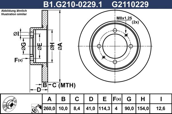 Galfer B1.G210-0229.1 - Discofreno autozon.pro