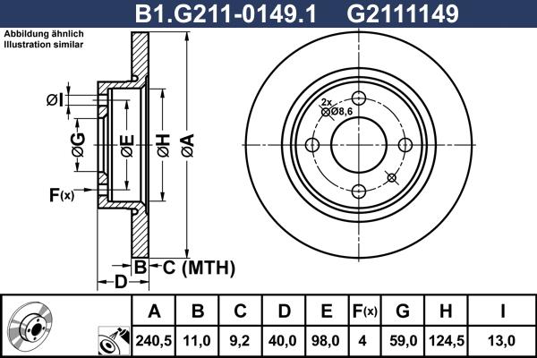 Galfer B1.G211-0149.1 - Discofreno autozon.pro