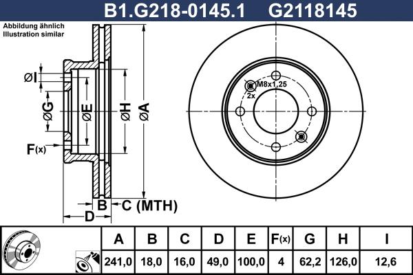 Galfer B1.G218-0145.1 - Discofreno autozon.pro