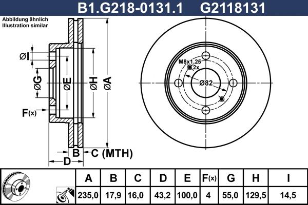 Galfer B1.G218-0131.1 - Discofreno autozon.pro