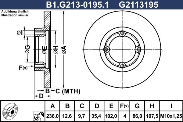 Galfer B1.G213-0195.1 - Discofreno autozon.pro