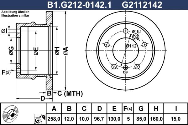 Galfer B1.G212-0142.1 - Discofreno autozon.pro