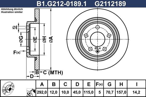 Galfer B1.G212-0189.1 - Discofreno autozon.pro