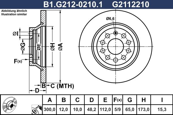 Galfer B1.G212-0210.1 - Discofreno autozon.pro